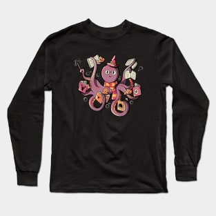 Magic Octopus Reading Books by Tobe Fonseca Long Sleeve T-Shirt